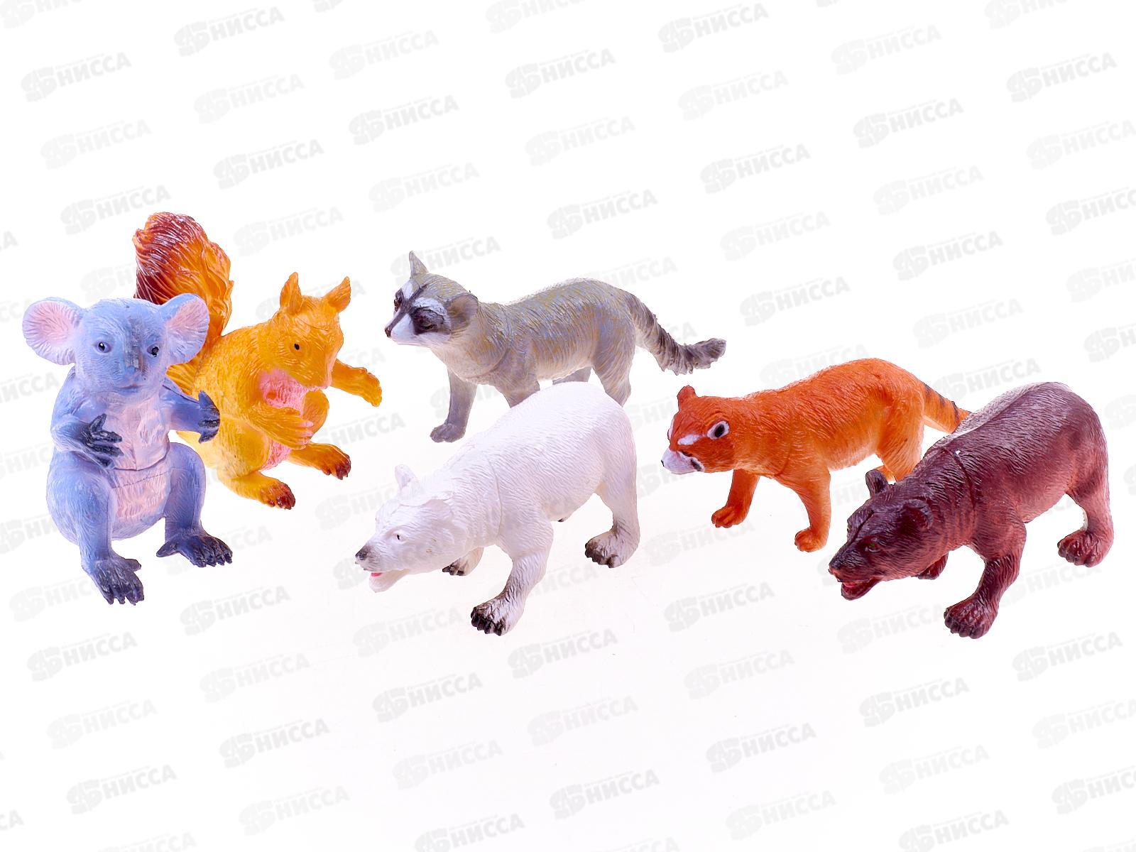 Набор животных 209473/605 А-1 Дикие &quotЯ играю в зоопарк&quot 6шт в/п *24