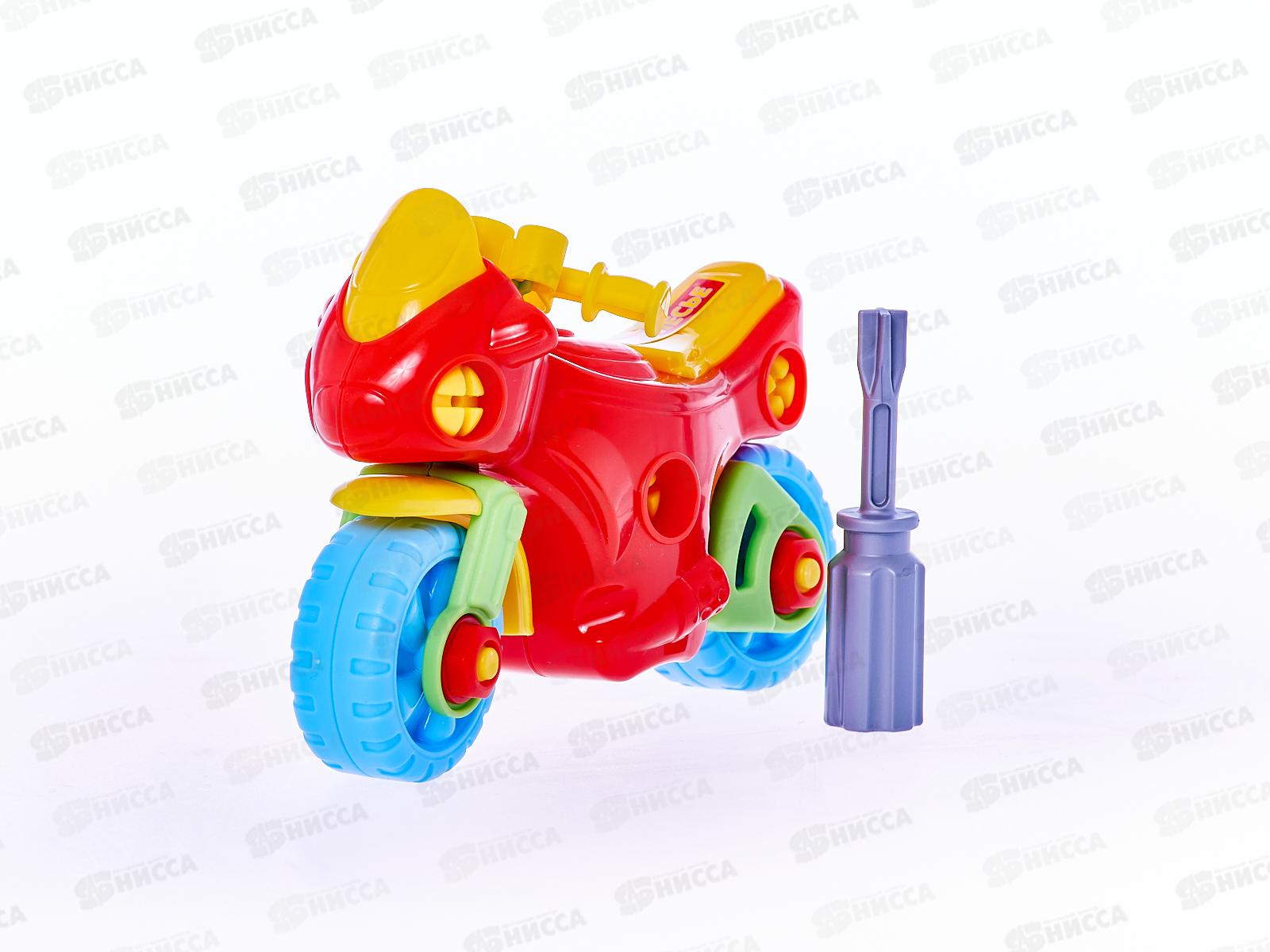 Конструктор-транспорт &quotМотоцикл&quot (25 элементов), 78209 в пакете  *20