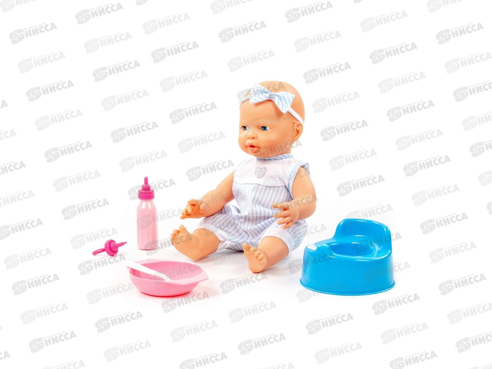 Пупс &quotВесёлый&quot 35см + аксессуары (4 элемента), 78384 в коробке *3