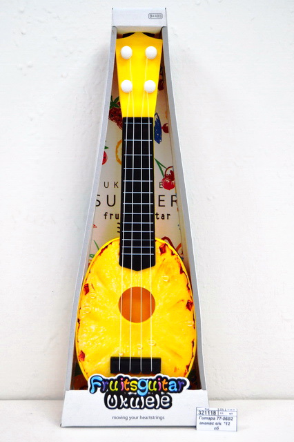 Гитара 77-06В2 ананас в коробке  *8   гб