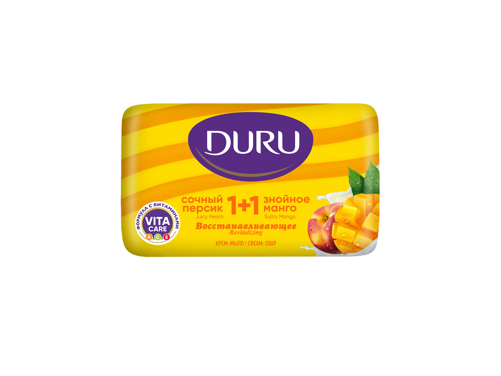 ДУРУ крем-мыло 80г Персик+Манго *24