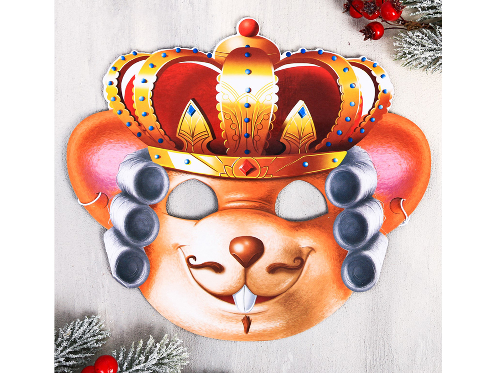 Маска карнавальная &quotМышь Король&quot 26*24см 4167499