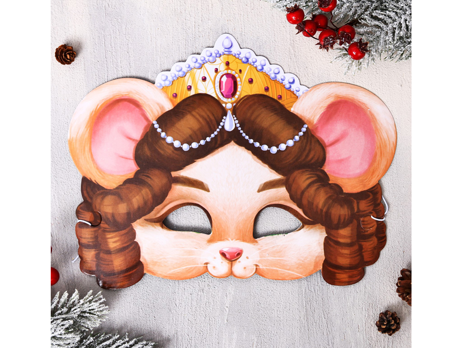 Маска карнавальная &quotКоролева&quot 25,7*20см 4167504