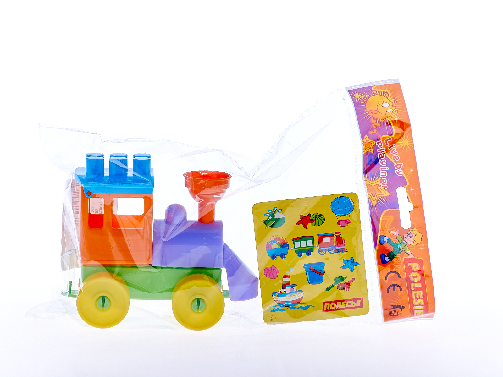 Конструктор &quotЮный путешественник&quot  Паровоз 9 элементов  55231 в пакете  *30