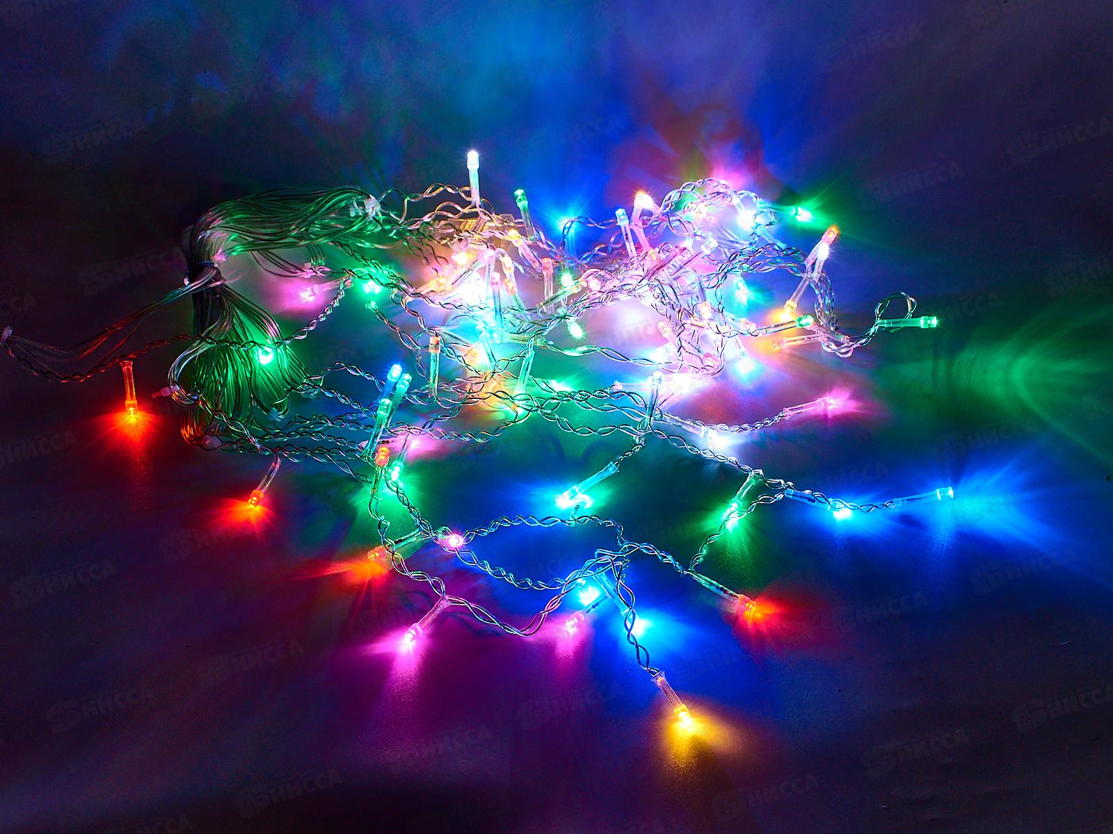 Гирлянда электрическая, новогодняя 3,0 м. х 0,6 м., бахрома прозрач. Провод, 220В, 50Гц, AL-13609 *100