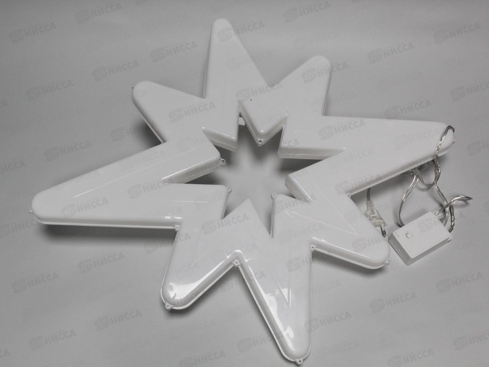 Гирлянда электрическая, новогодняя панно 57см., &quotЗвезда&quot, LED диоды, белый провод, 220В, 50Гц, AL-13613 *20