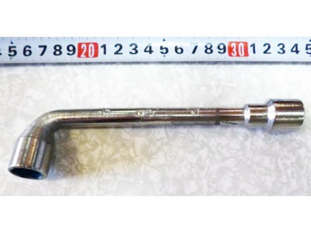 Ключ изогнутый две головки р-р 15 (009883)  Ж