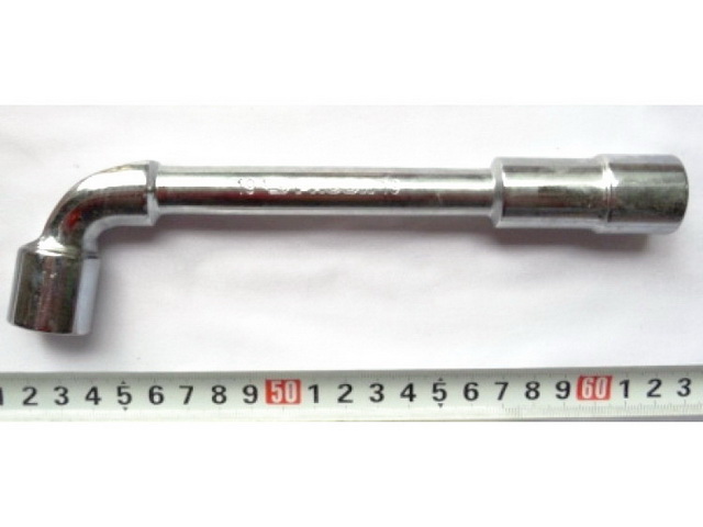 Ключ изогнутый две головки р-р 19 (022543)  Ж