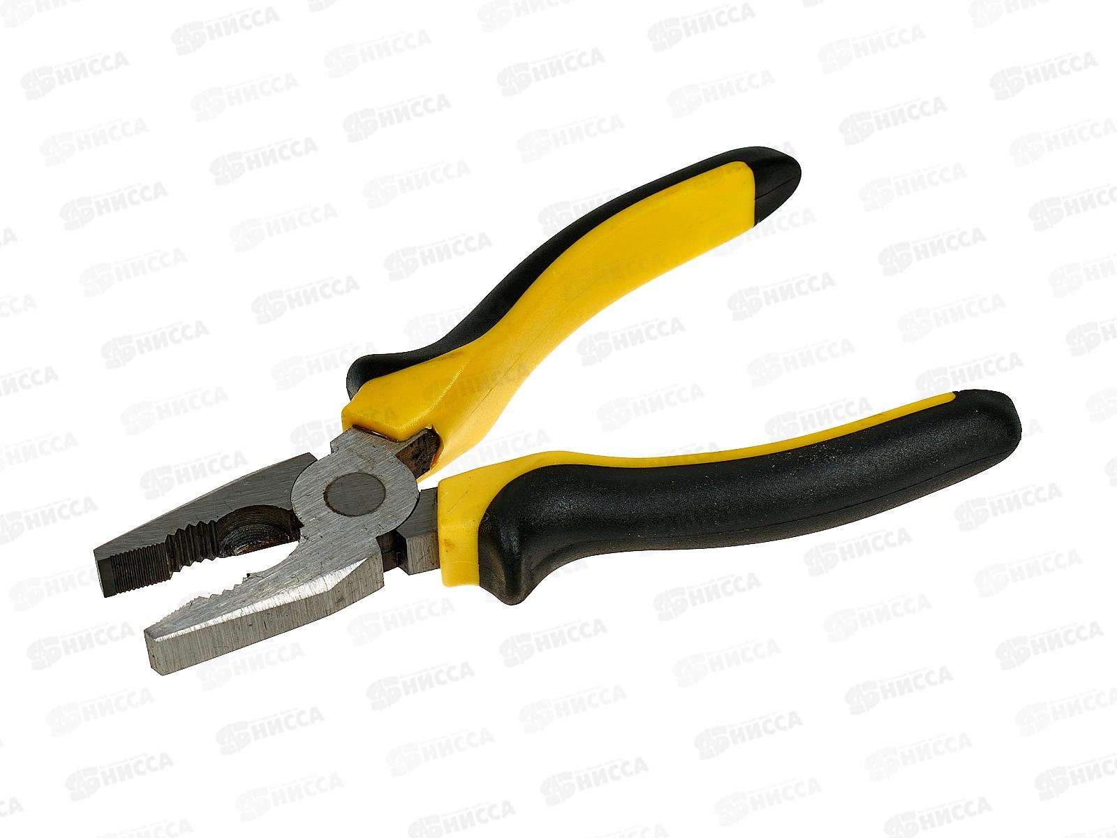 Пассатижи с обрезиненными ручками 6&quot металл+резина (000621) *12  Ж