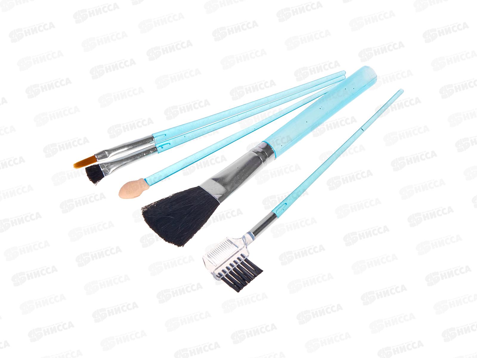 Кисть для макияжа набор 5шт пластмассовый (044397)  Ж