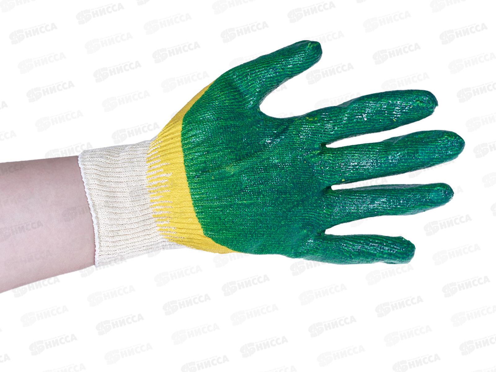 Перчатки хлопчатобумажные глубокий двойной облив, 2801012  *50