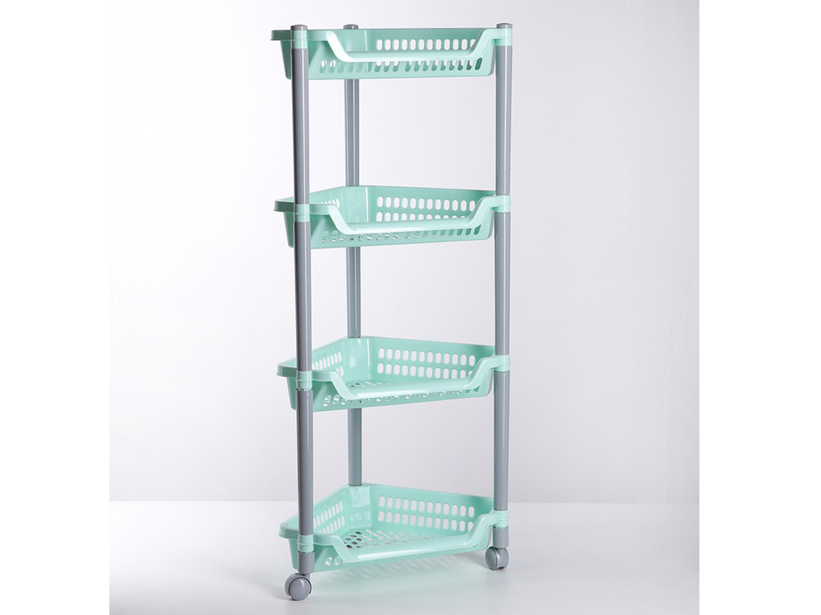 Этажерка 4х-секционная угловая (на колесах) С08800 *4