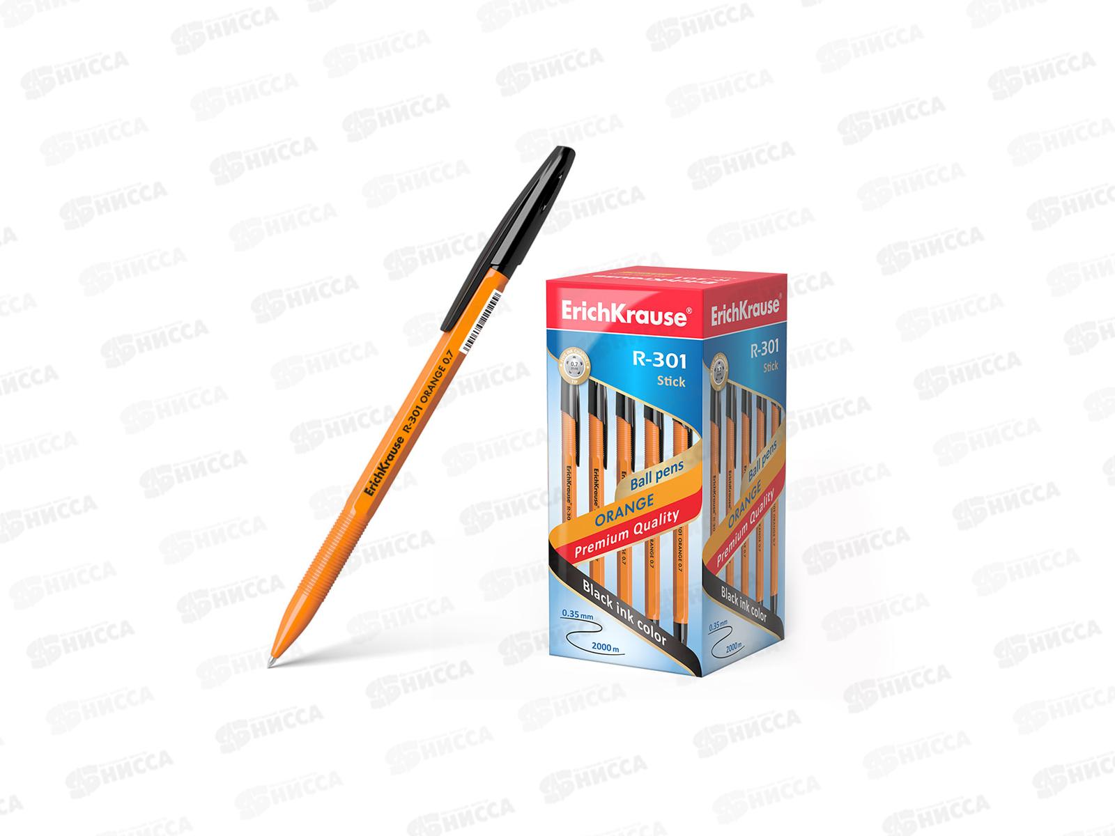 Ручка шариковая EK43195   Orange Stick черная *50/400/3200