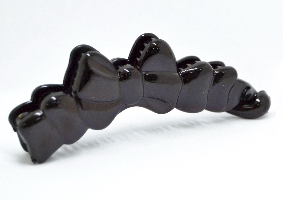 Банан для волос &quotКлассика черный&quot 9,5см бантик изящный 4453358 *6