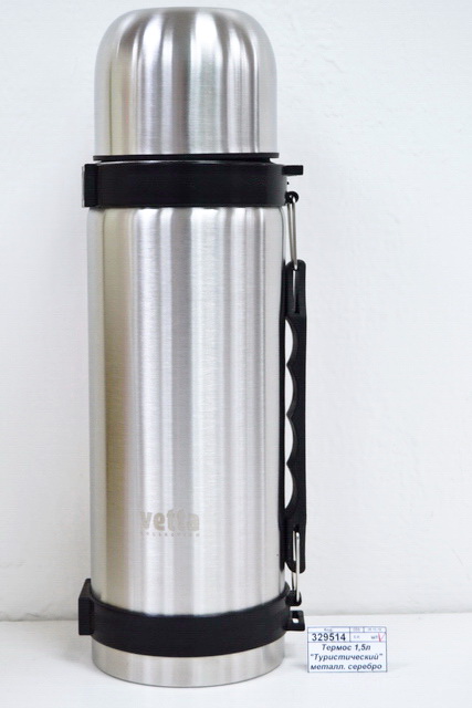 Термос 1,5л металлический &quotТуристический&quot серебро 841-050 VETTA  г