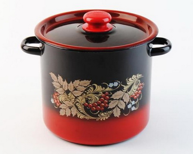 Кастрюля 5,5л цилиндрическая декорированная С1617.38