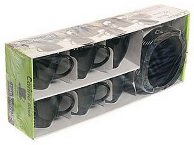 Чайный набор Carine Black 12предметов D4672