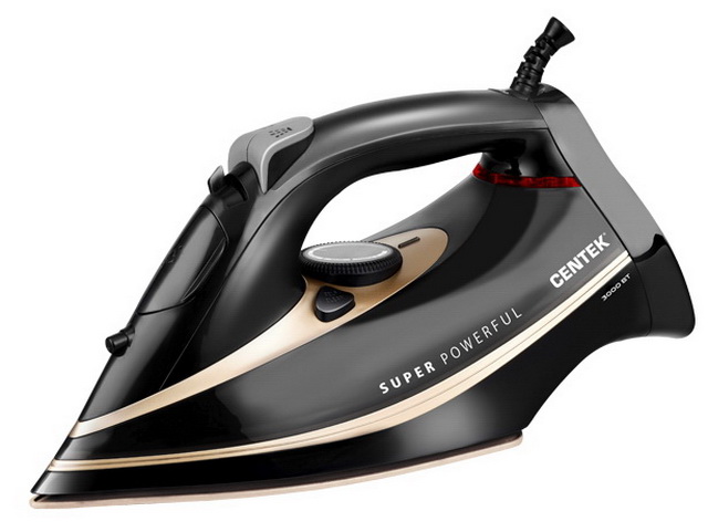 Утюг электрический CT-2346 3000вт керамика золотой   *10