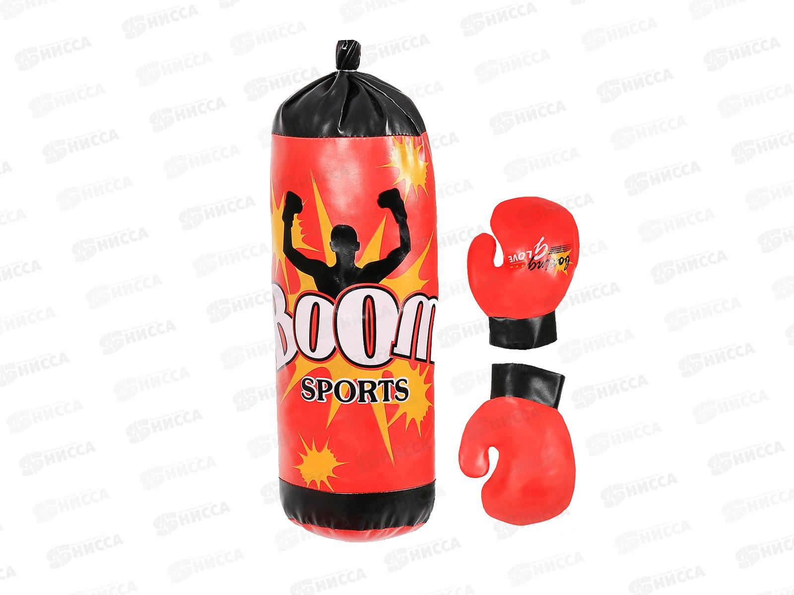 Набор бокса 0648-3 Груша+перчатки, D18см, Н38см в сетке 225 666 *12  гб