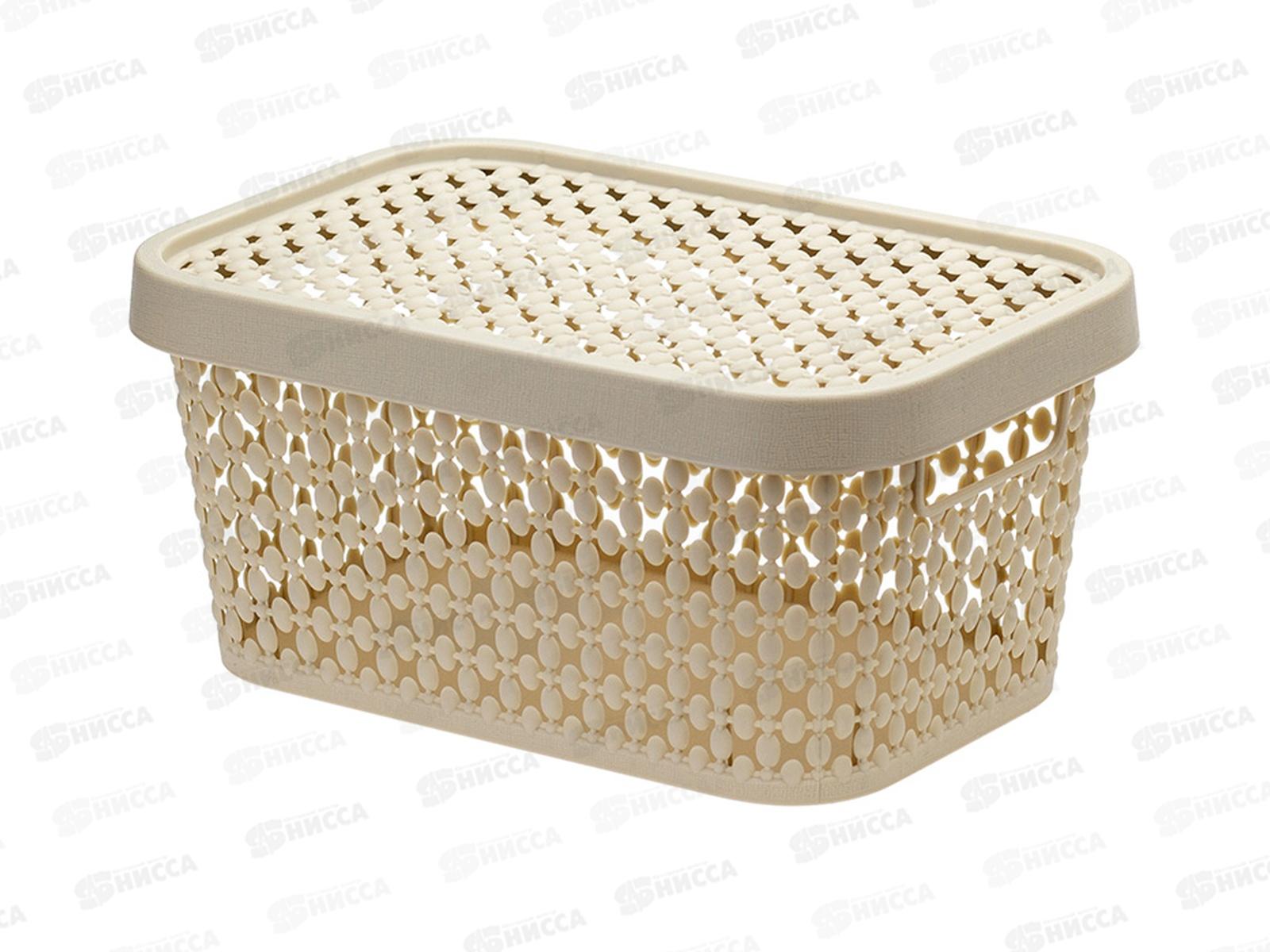 Коробка 1,5л ПИРУЛА с крышкой Латте М2347 *16