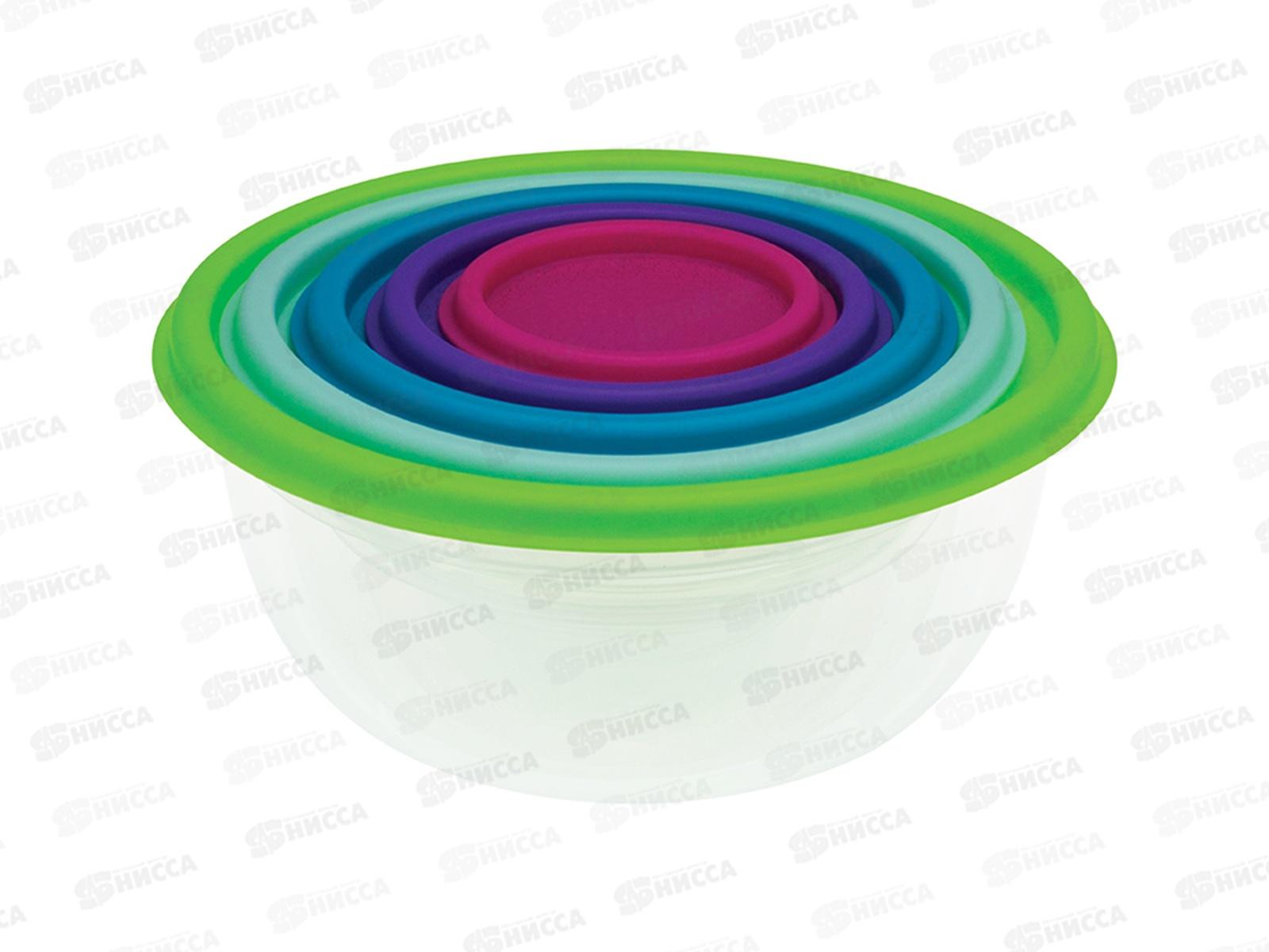 Набор мисок РАДУГА 5шт Микс М1308 *16