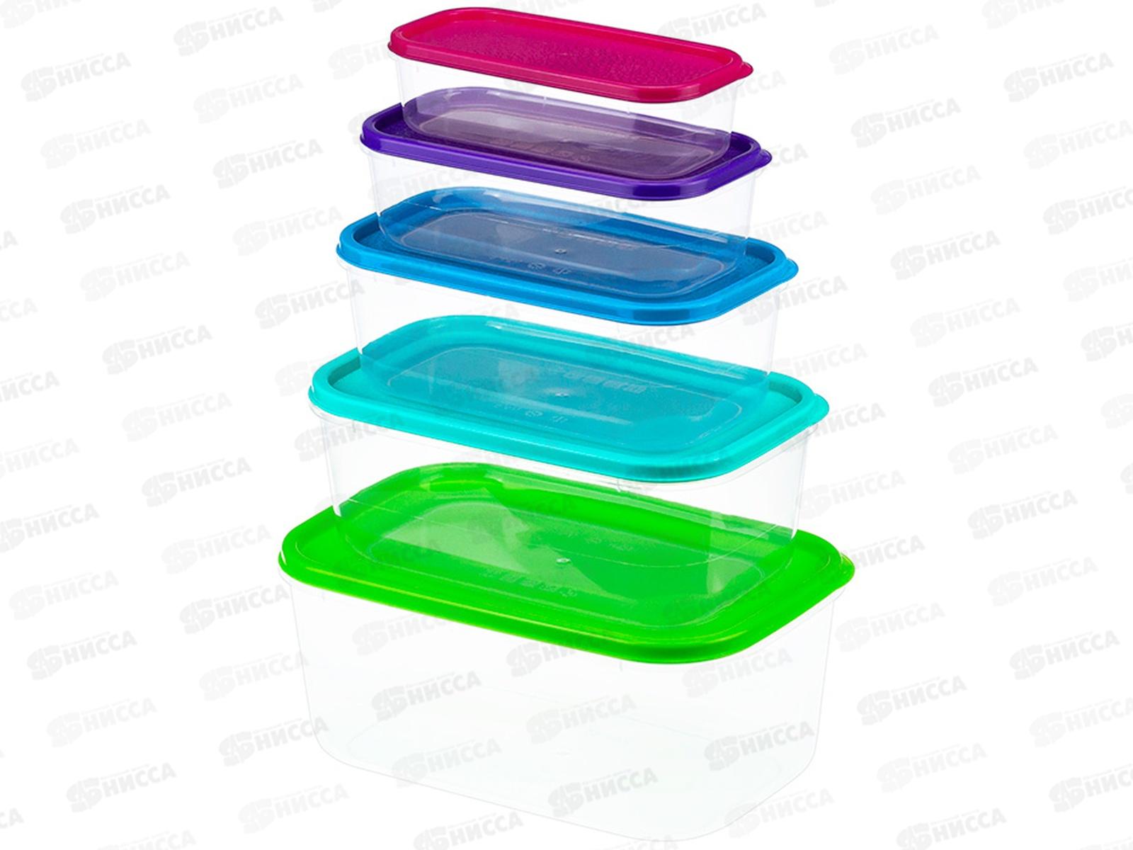 Набор контейнеров РАДУГА 5шт Микс М1430 *11
