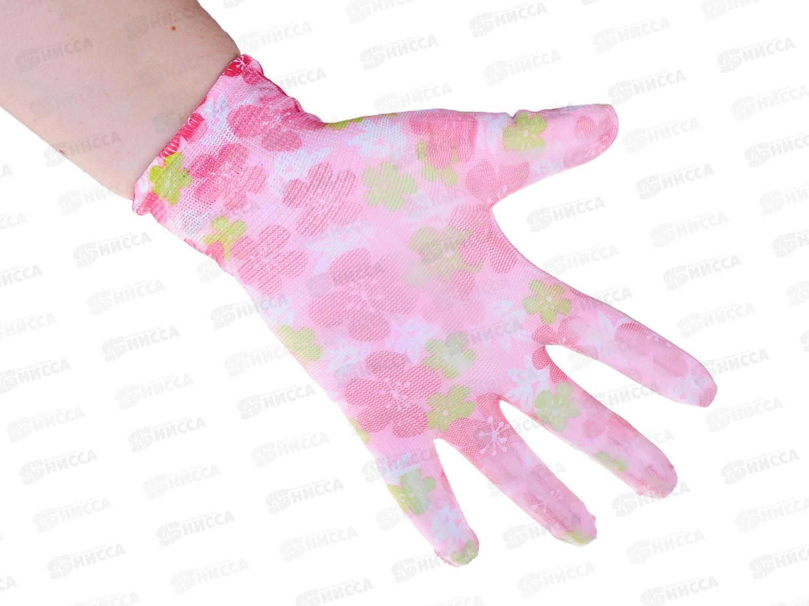 Перчатки нейлоновые с полиуретанным покрытием "Садовые"  Э