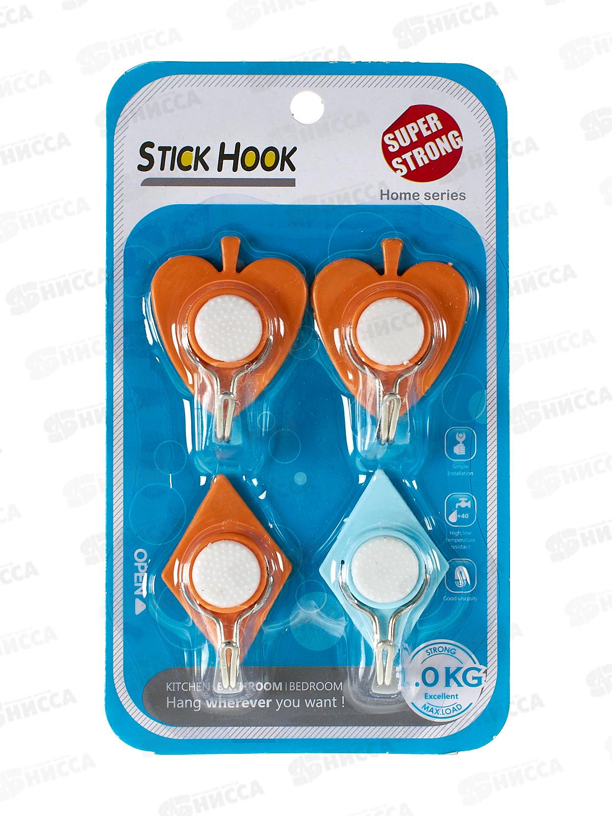 Крючки для полотенец 9209 4шт на липе (037222)  Ж