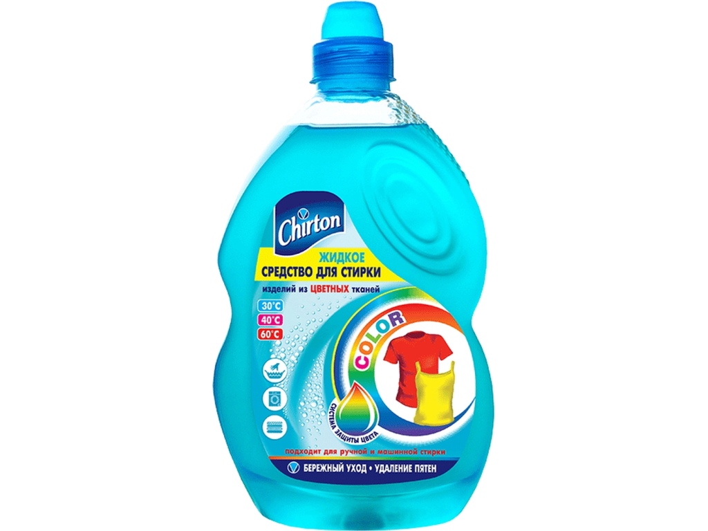 Чиртон Жидкое средство для стирки "Для цветных тканей" 1325мл *6