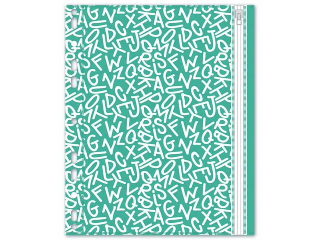 Папка для документов ФЕН 25,5*21, Буквы, молния, 46706*12