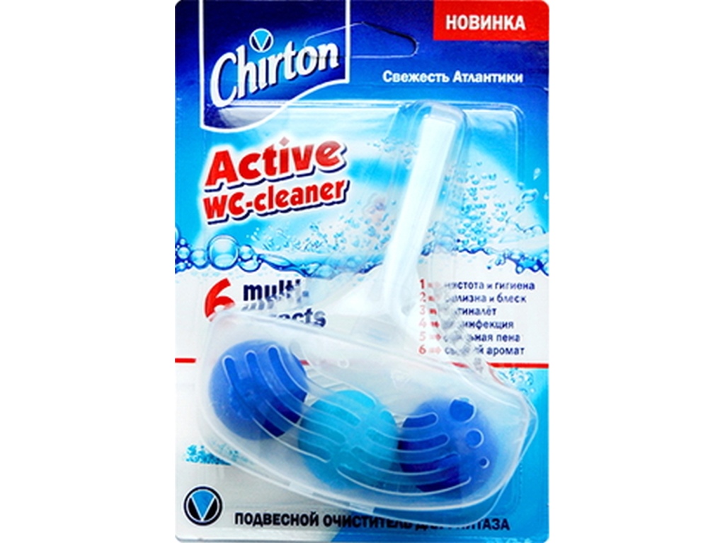 Чиртон Подвесной очиститель для унитаза "Свежесть Атлантики" 45гр. *24/48