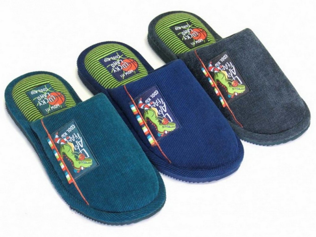 Тапочки детские домашние закрытые 3323 K-CH-C р.33 *12