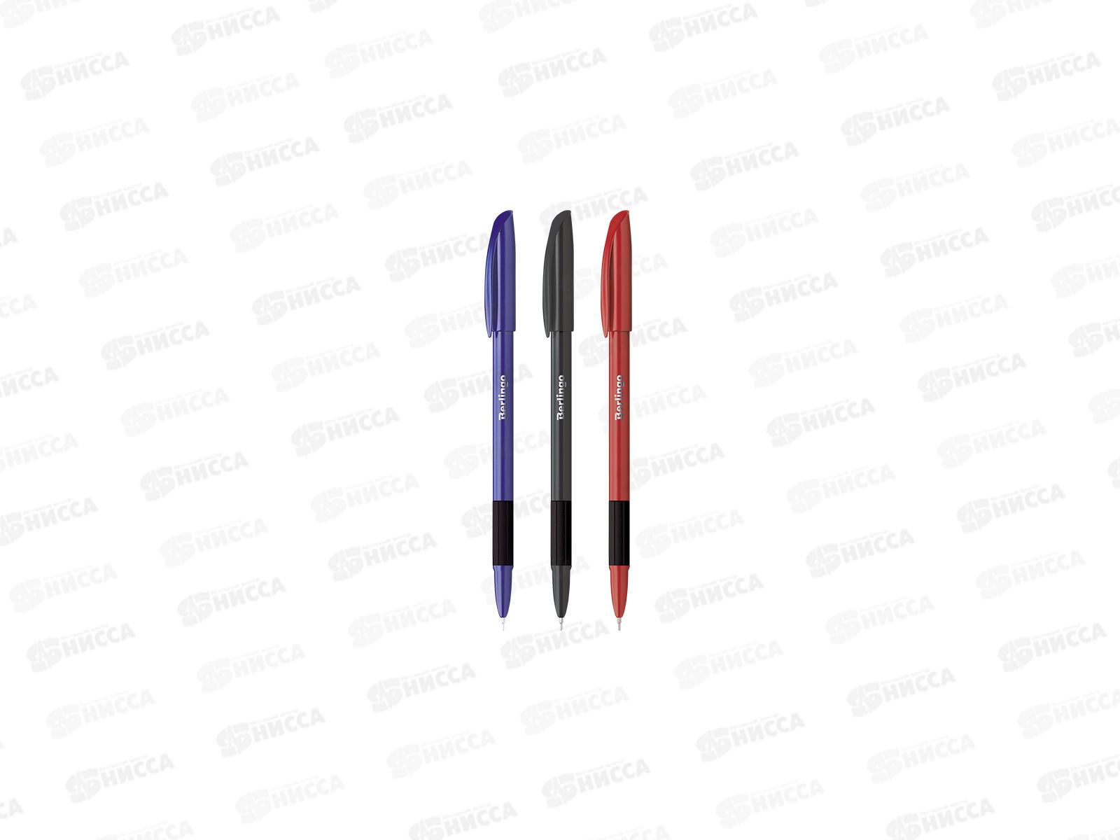 Ручка шариковая BERLINGO Metallic Pro  синяя,0.7мм, 70753 *50