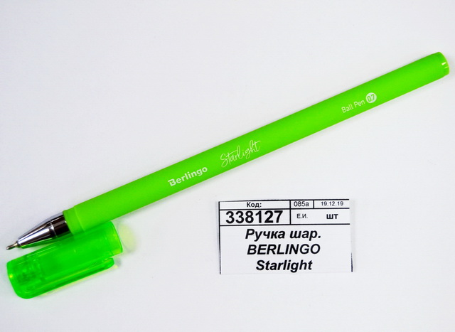 Ручка шариковая BERLINGO Starlight игла,синяя,СВр_07250*36