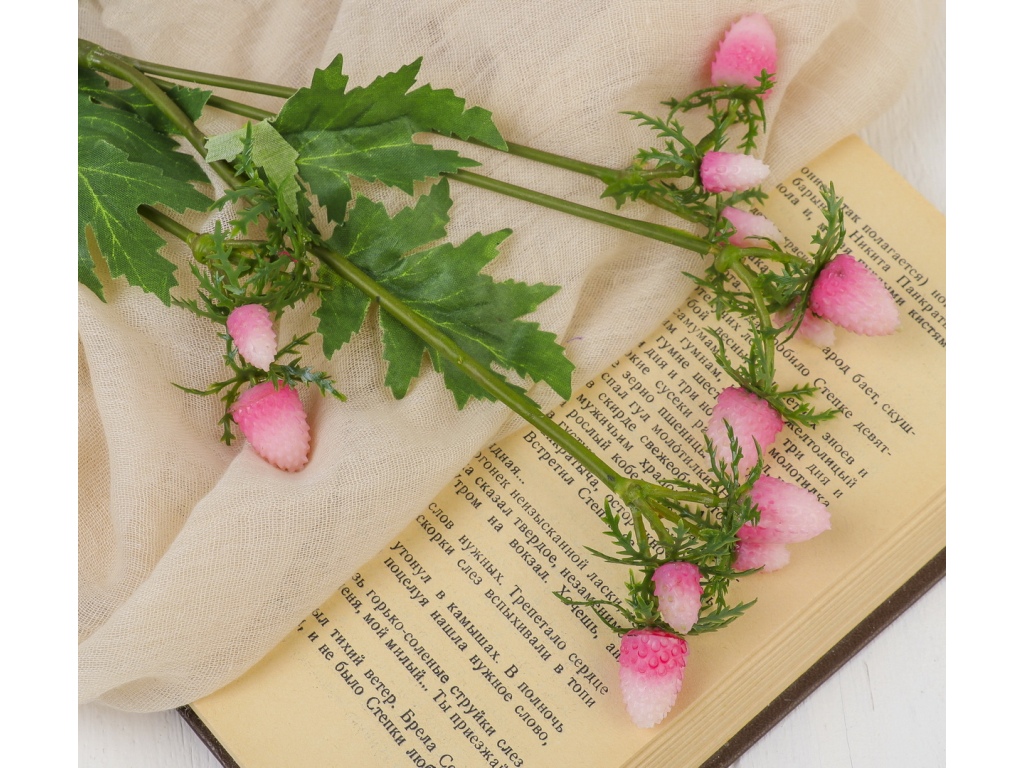 Ветка с ягодами&quot 50см розовый 3797179 *1