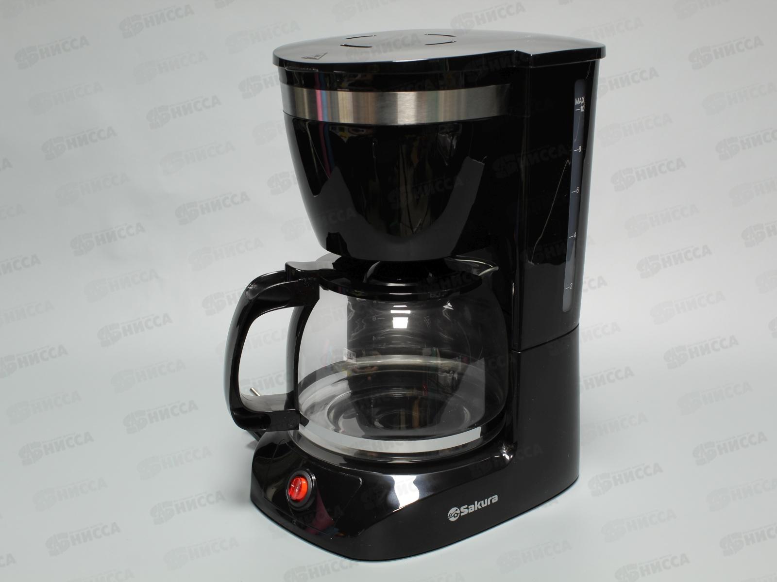 Кофеварка SA-6109BK 1.25л