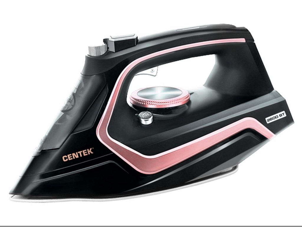 Утюг электрический CT-2313 2600вт керамика розовый   *10