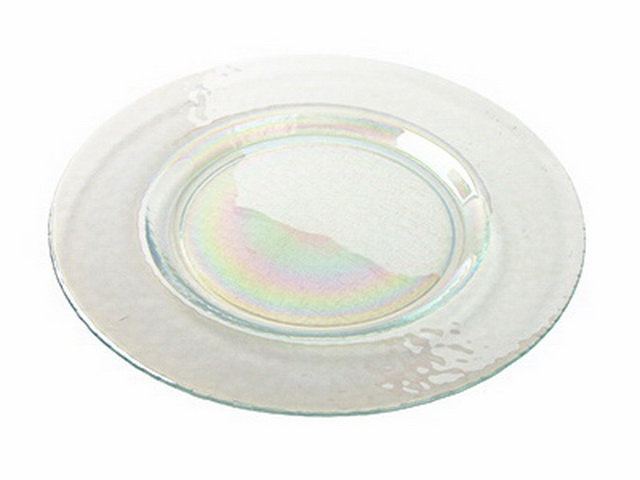 Блюдо 83-056-32 "Богемия"  прозрачное крашенное ирис термостойкое 4840159175