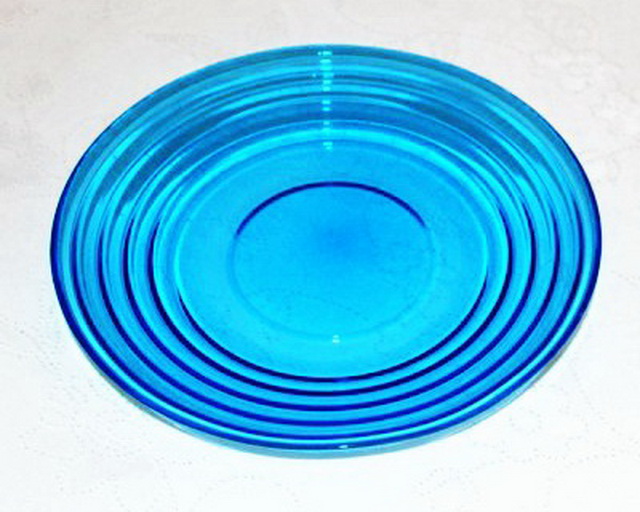 Тарелка 83-100-ф200 &quotАрго&quot прозрачная крашенная синяя 4840160538