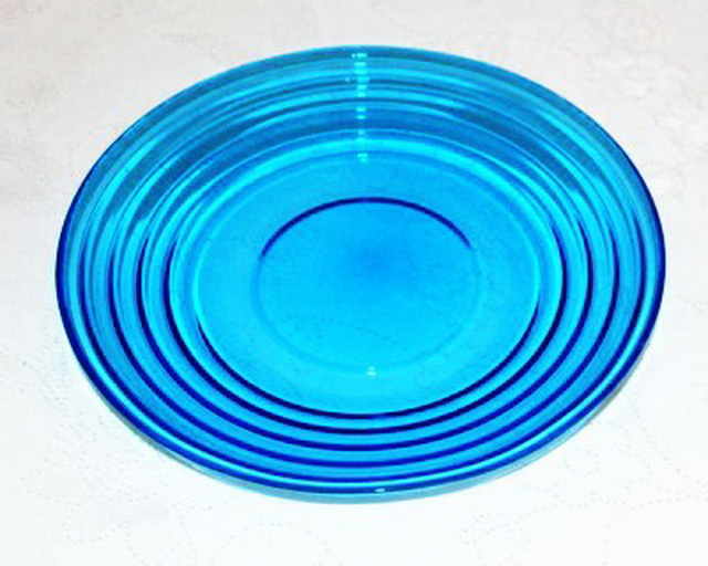 Тарелка 83-101-ф220 &quotАрго&quot прозрачная крашенная синяя 4840160539