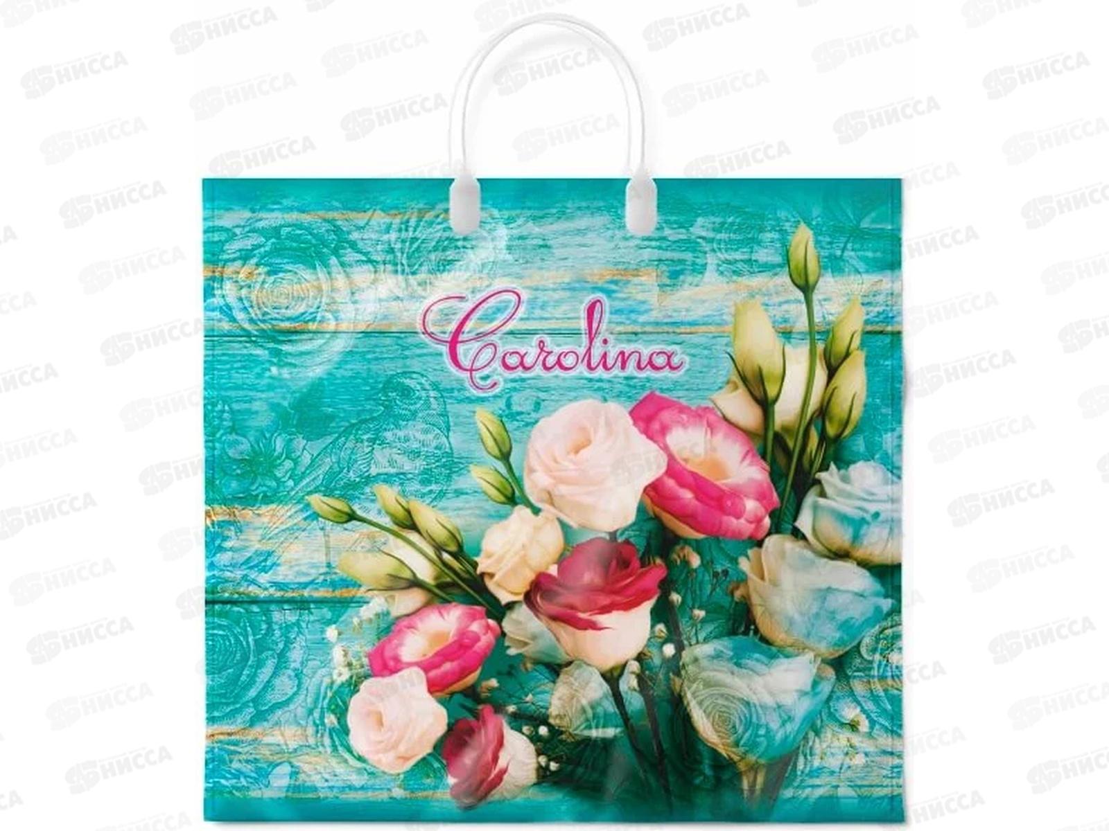 Пакет с пластиковой ручкой 37*34 Каролина 80мкр *10/100