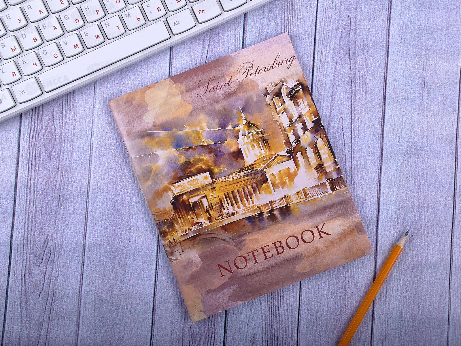 Тетрадь 48 листов клетка  ПЛН Light of Petersburg, мел., 2906 *40