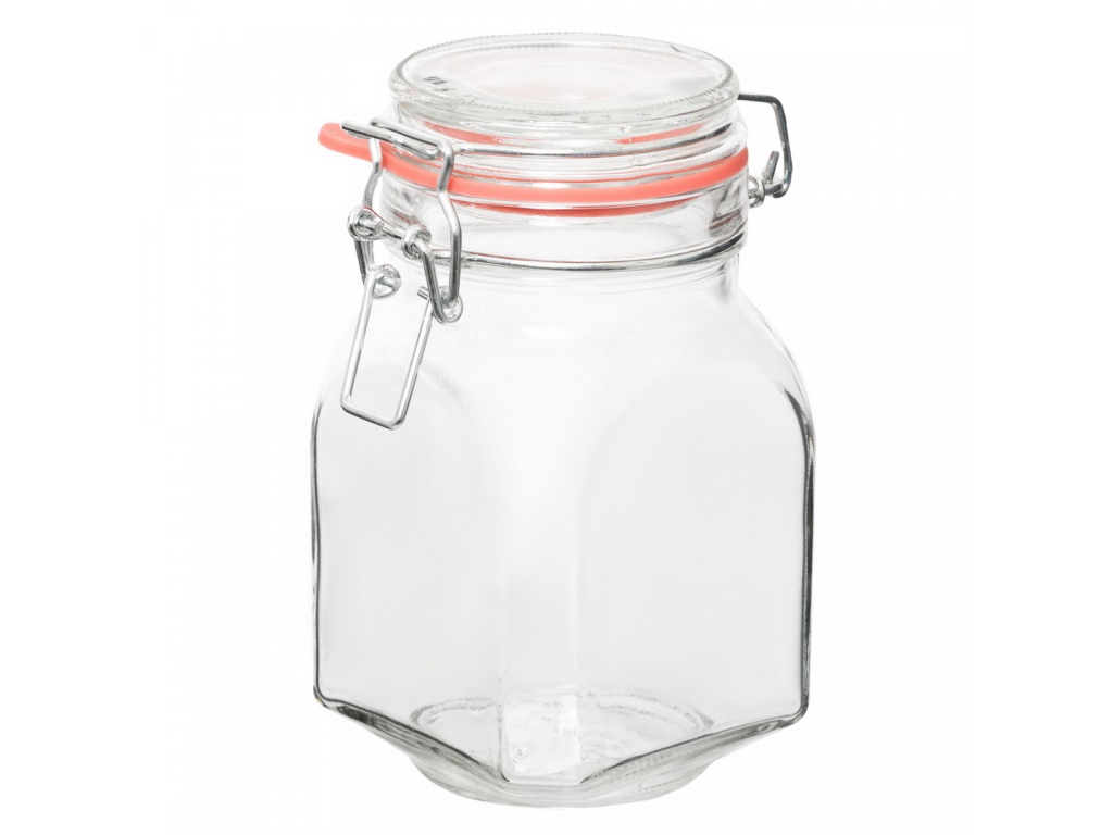 Банка с крышкой Бугельный замок 800мл JAR760-6