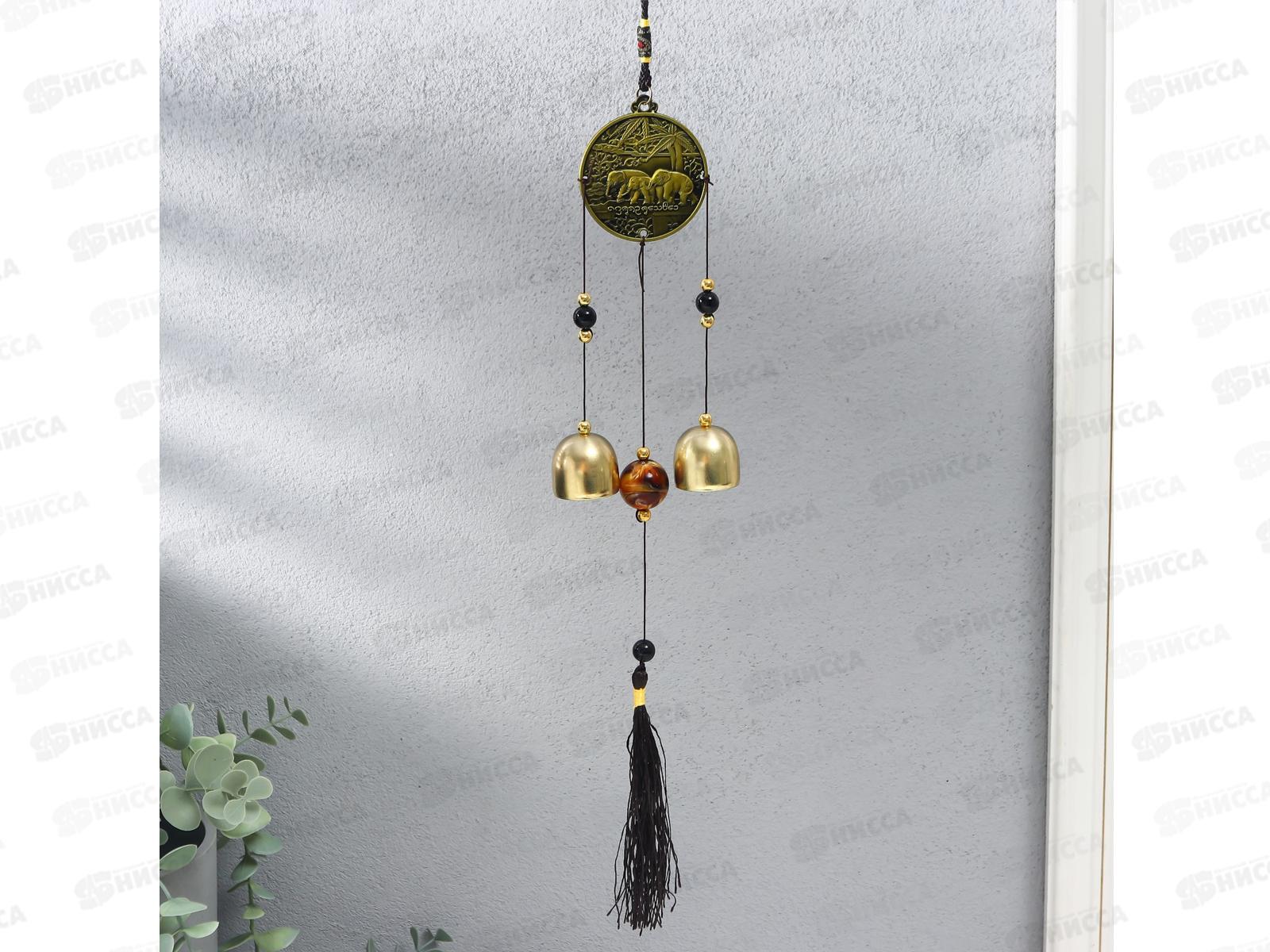 Музыка ветра &quotСлоны на монете&quot металл 37см 3505579