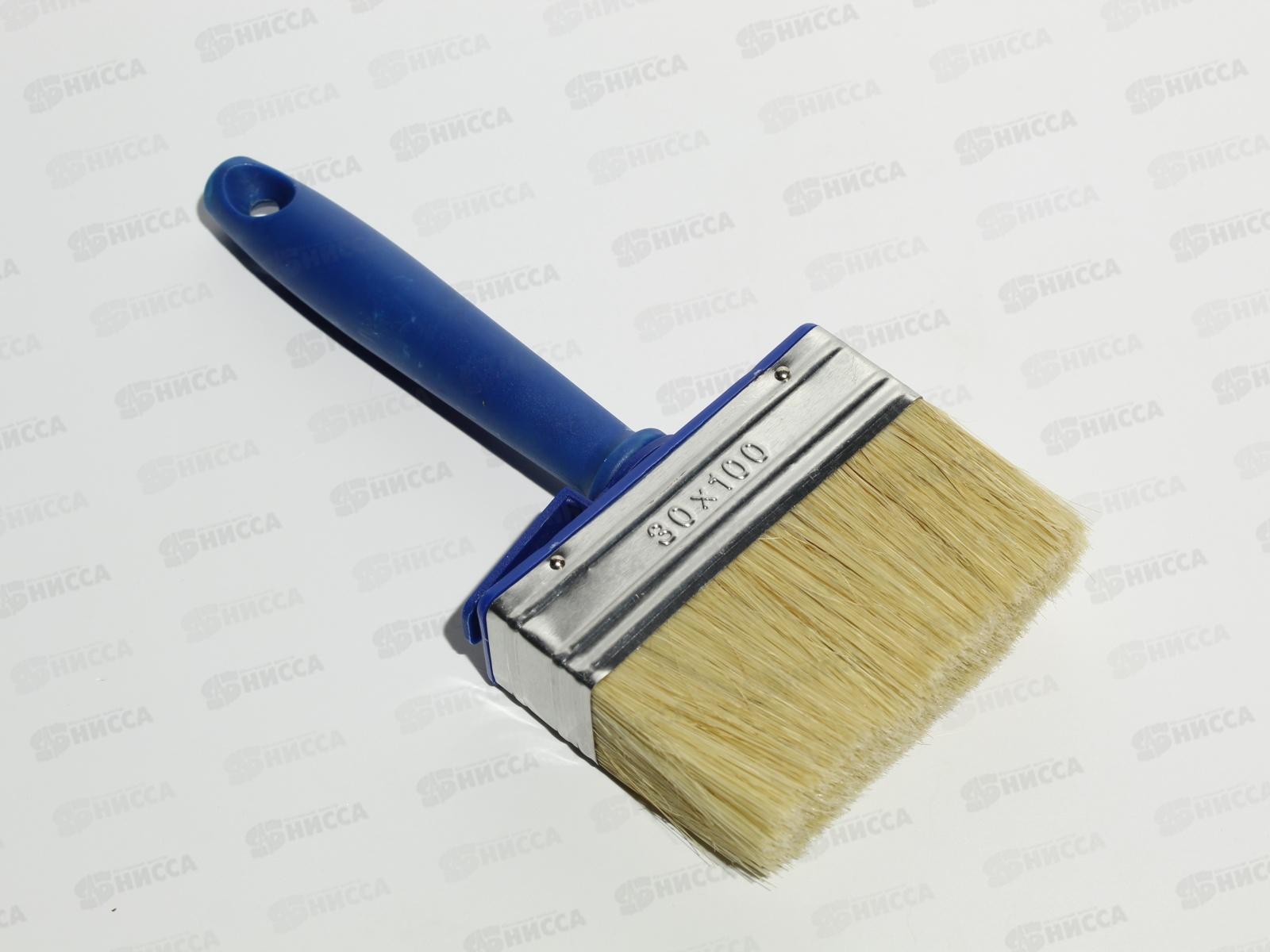 Кисть побелочная, темно синяя ручка, 100x30 мм, AL-4629  *12