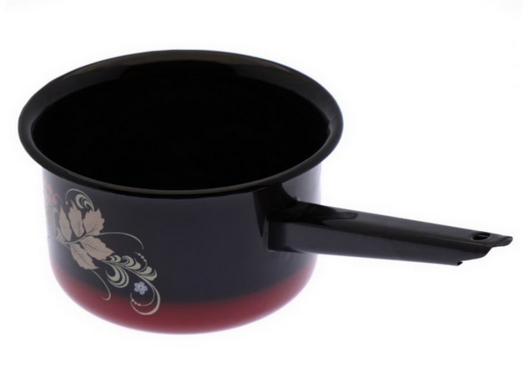 Ковш 2 л декоративная красно-чёрный С2011.8