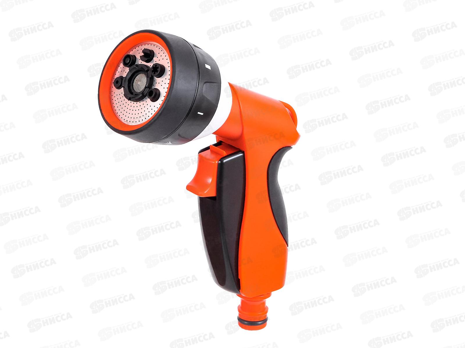 Пистолет поливочный ЖУК Эрго семифункциональный, адаптер под коннектор *30