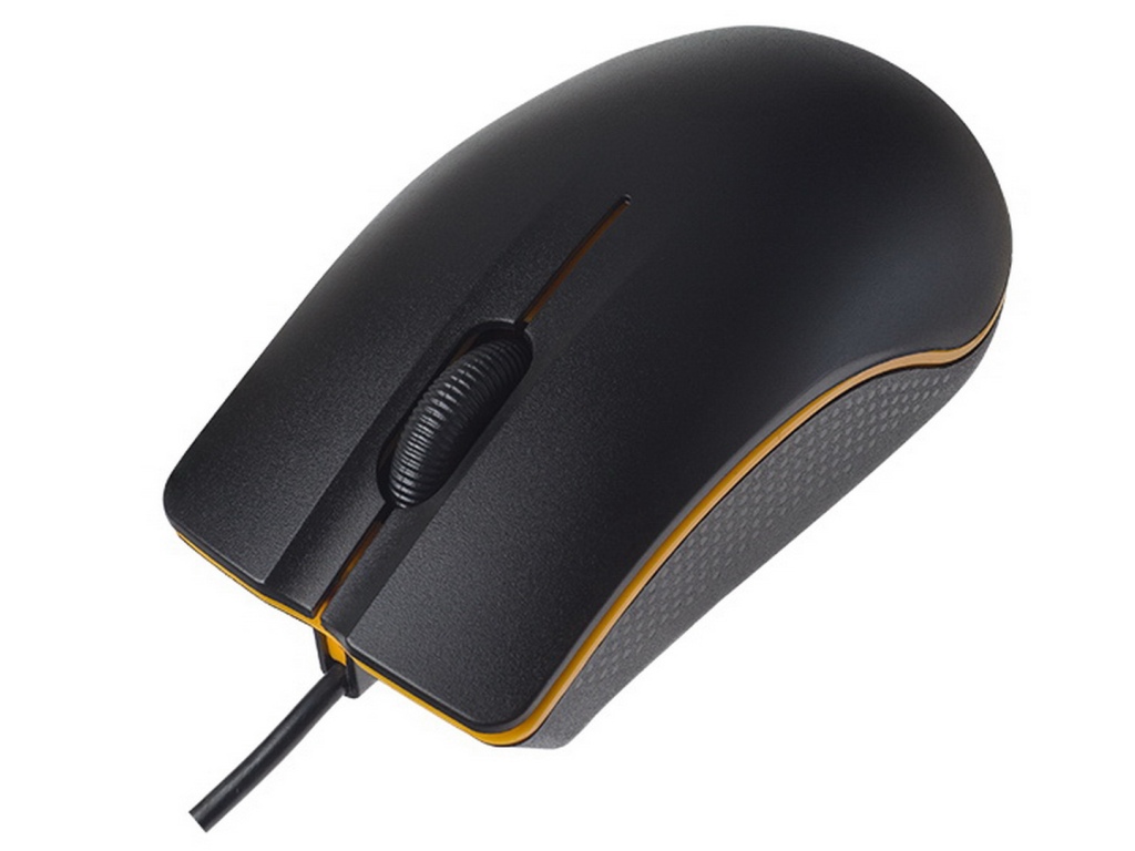Мышь PERFEO оптическая 3 кнопки LINE, USB, черная,  A4492