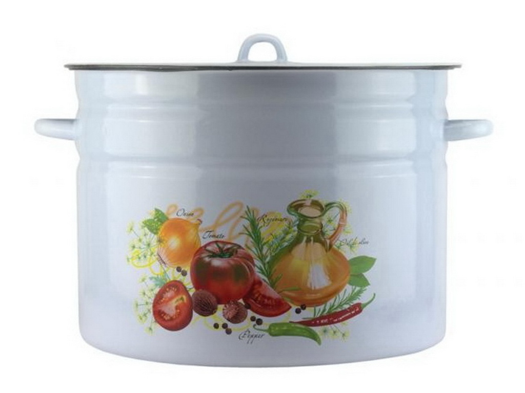 Бак 24литра эмалированный 20-2828/4 с рисунком *1