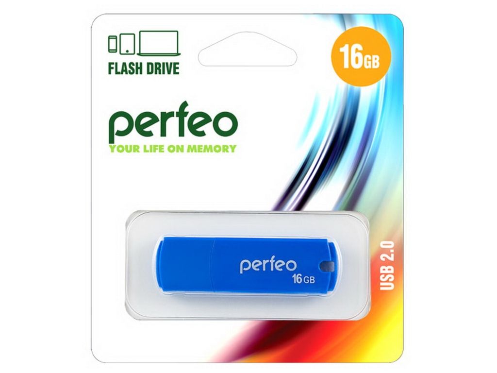 Флеш-карта Perfeo USB 16Gb C05 Blue